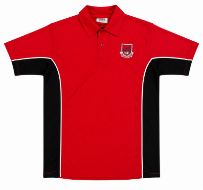 Picture of Frederick Gough Black/ Red PE Polo